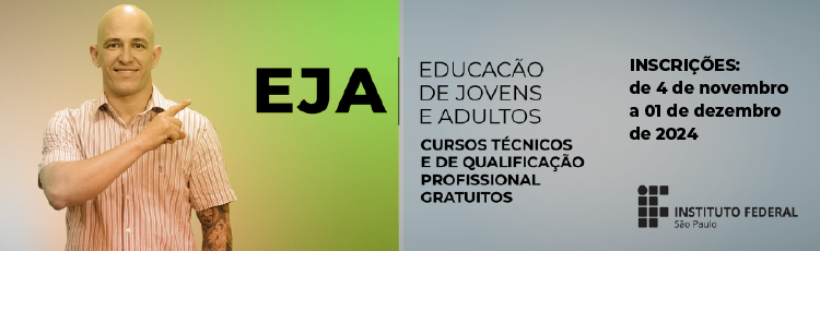 Inscrições abertas Administração PROEJA