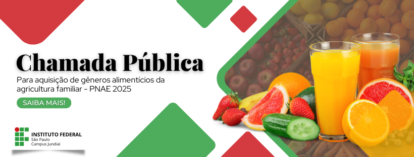 PNAE 2025: Chamada Pública